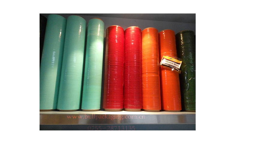 different colored stretch film for packing hand use pallet stretch film 