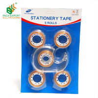 Europe bull  student use stationery tape 
